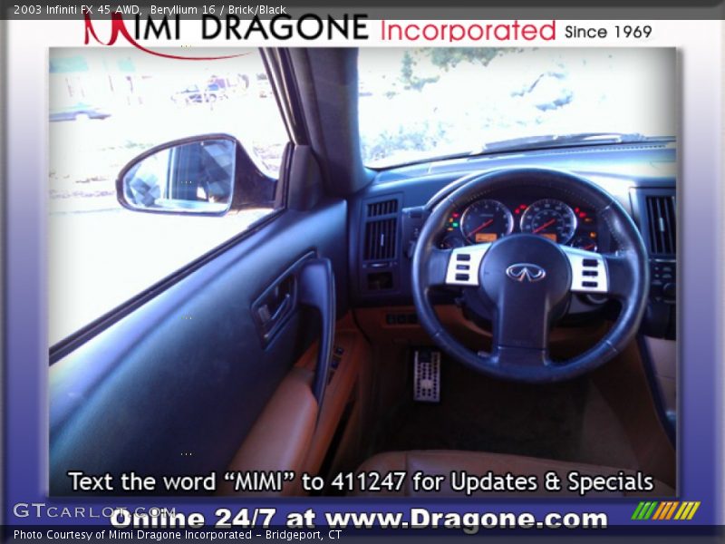 Beryllium 16 / Brick/Black 2003 Infiniti FX 45 AWD