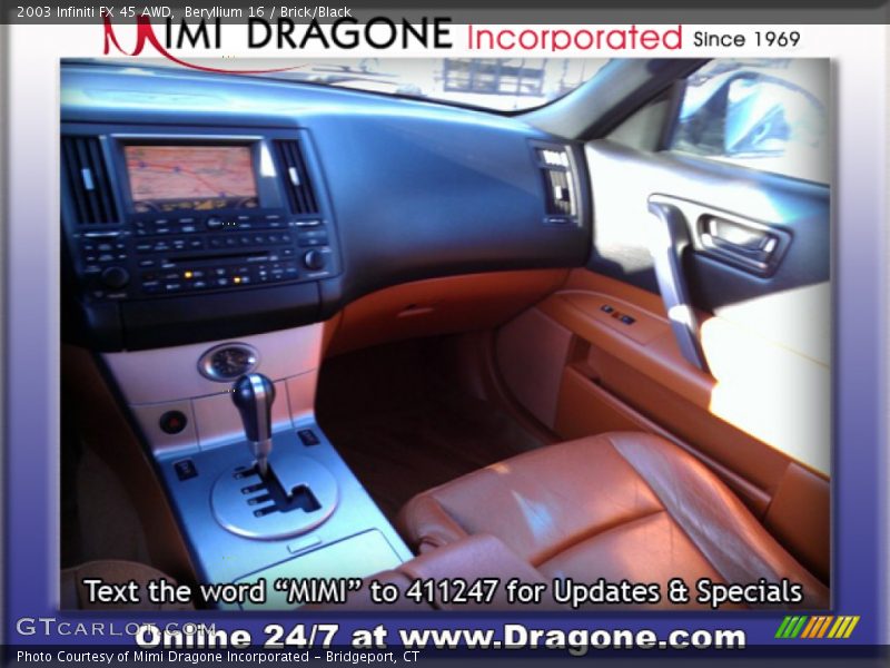 Beryllium 16 / Brick/Black 2003 Infiniti FX 45 AWD