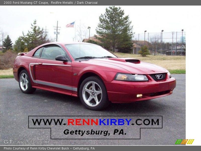 Redfire Metallic / Dark Charcoal 2003 Ford Mustang GT Coupe