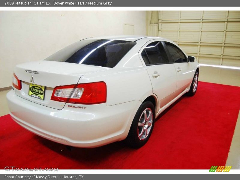 Dover White Pearl / Medium Gray 2009 Mitsubishi Galant ES