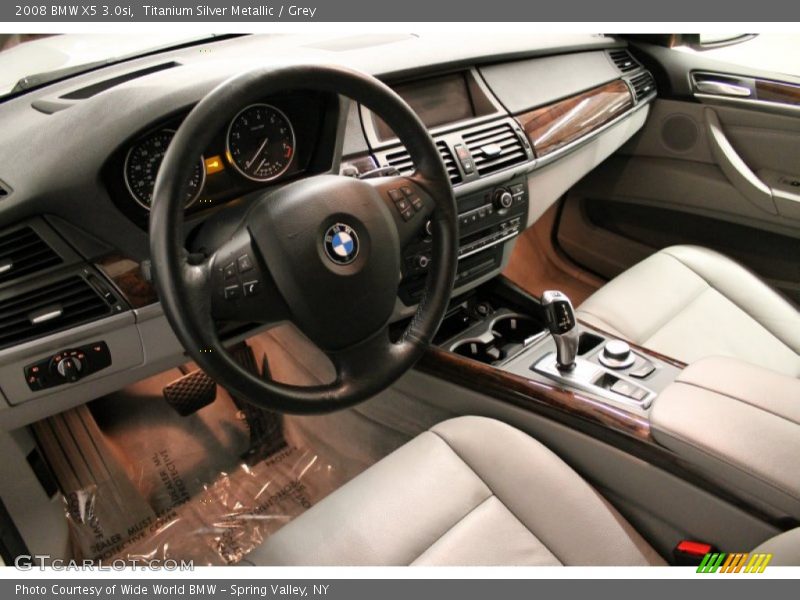 Titanium Silver Metallic / Grey 2008 BMW X5 3.0si