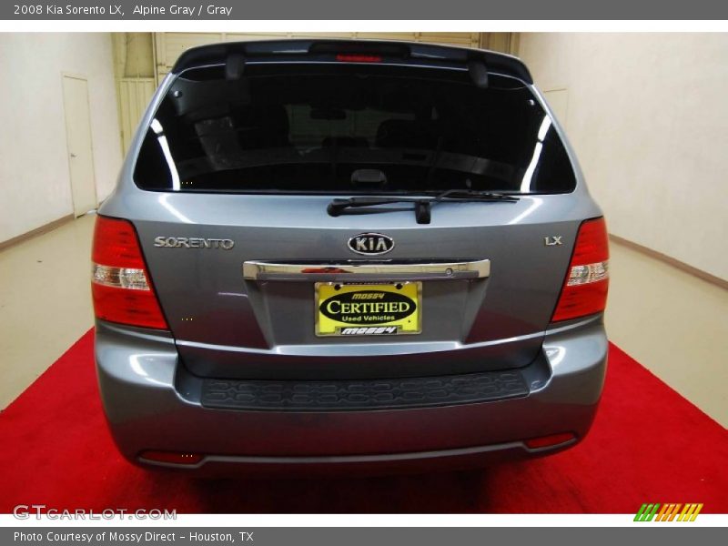 Alpine Gray / Gray 2008 Kia Sorento LX
