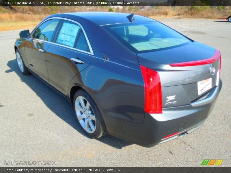 Thunder Gray ChromaFlair / Jet Black/Jet Black Accents 2013 Cadillac ATS 2.5L