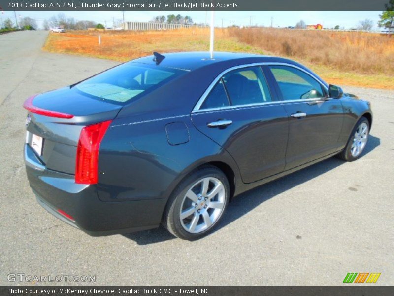 Thunder Gray ChromaFlair / Jet Black/Jet Black Accents 2013 Cadillac ATS 2.5L