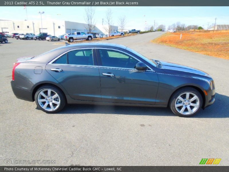 Thunder Gray ChromaFlair / Jet Black/Jet Black Accents 2013 Cadillac ATS 2.5L