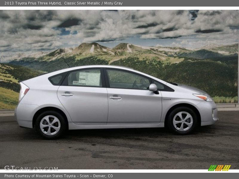 Classic Silver Metallic / Misty Gray 2013 Toyota Prius Three Hybrid