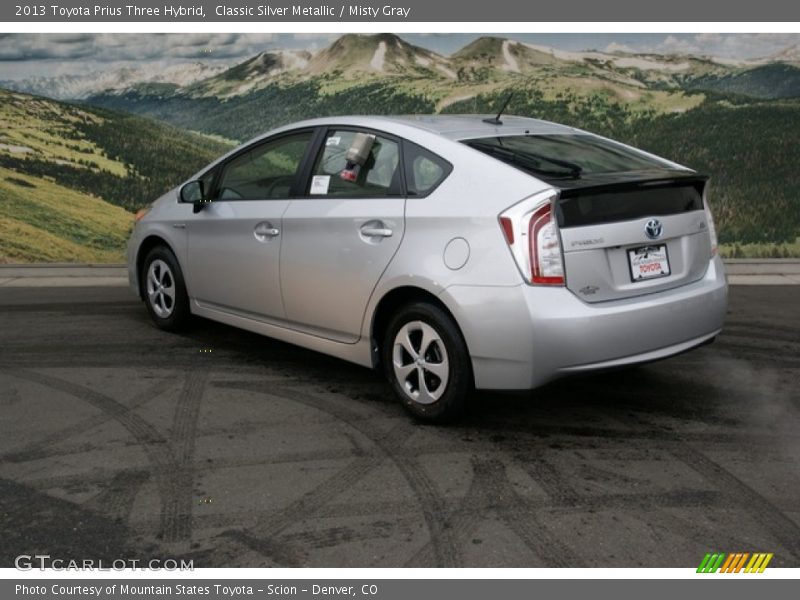 Classic Silver Metallic / Misty Gray 2013 Toyota Prius Three Hybrid