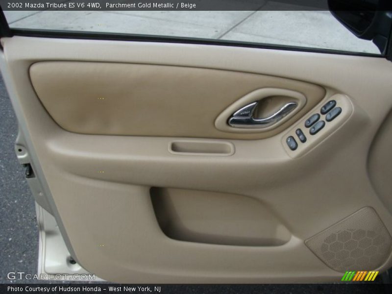 Parchment Gold Metallic / Beige 2002 Mazda Tribute ES V6 4WD