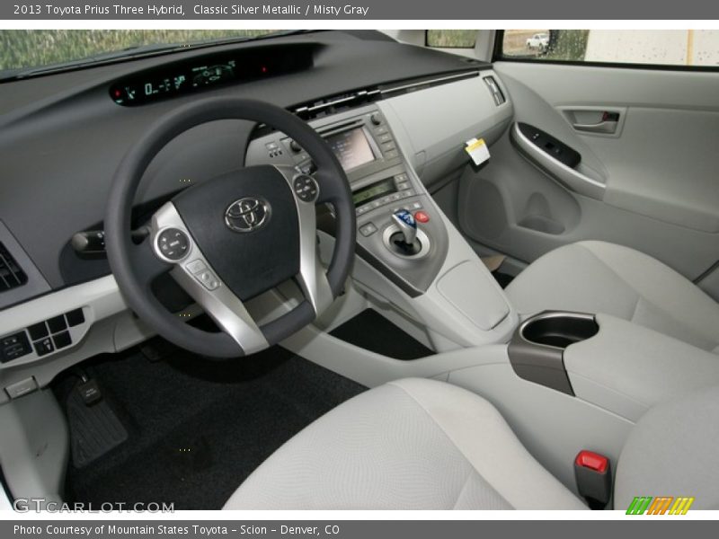 Classic Silver Metallic / Misty Gray 2013 Toyota Prius Three Hybrid