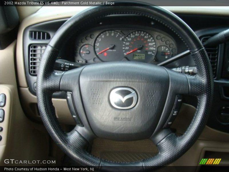 Parchment Gold Metallic / Beige 2002 Mazda Tribute ES V6 4WD