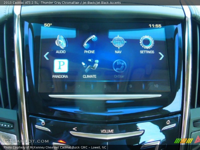Thunder Gray ChromaFlair / Jet Black/Jet Black Accents 2013 Cadillac ATS 2.5L
