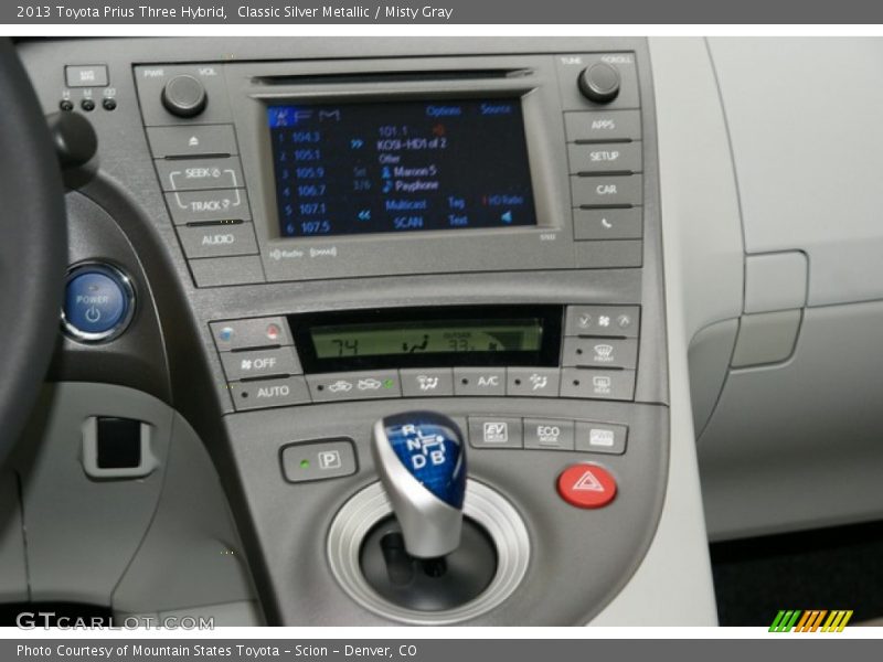Classic Silver Metallic / Misty Gray 2013 Toyota Prius Three Hybrid