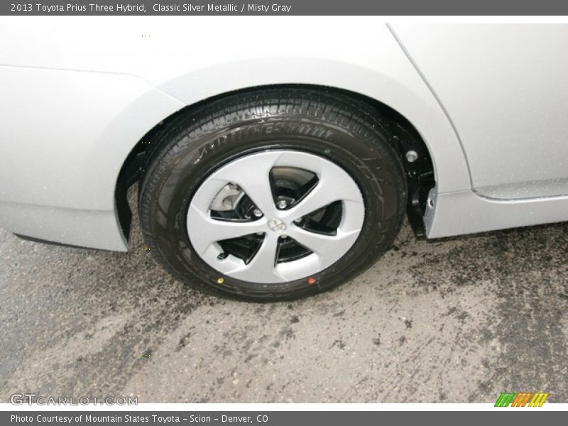 Classic Silver Metallic / Misty Gray 2013 Toyota Prius Three Hybrid