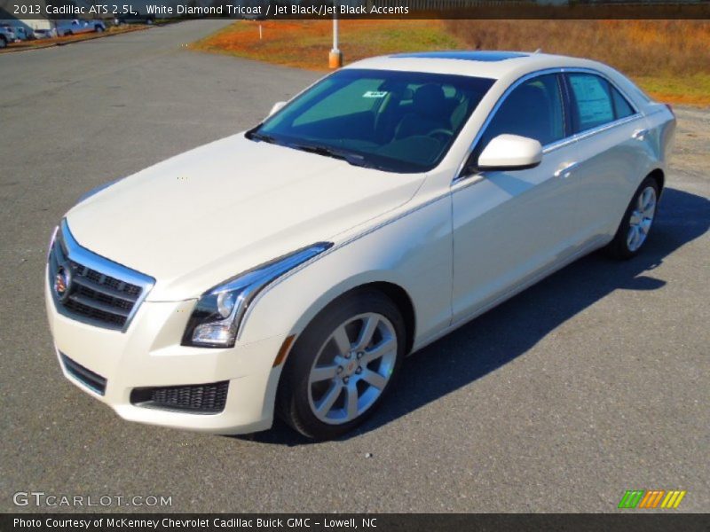 White Diamond Tricoat / Jet Black/Jet Black Accents 2013 Cadillac ATS 2.5L