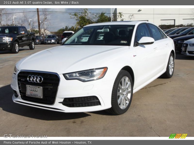 Ibis White / Black 2013 Audi A6 3.0T quattro Sedan