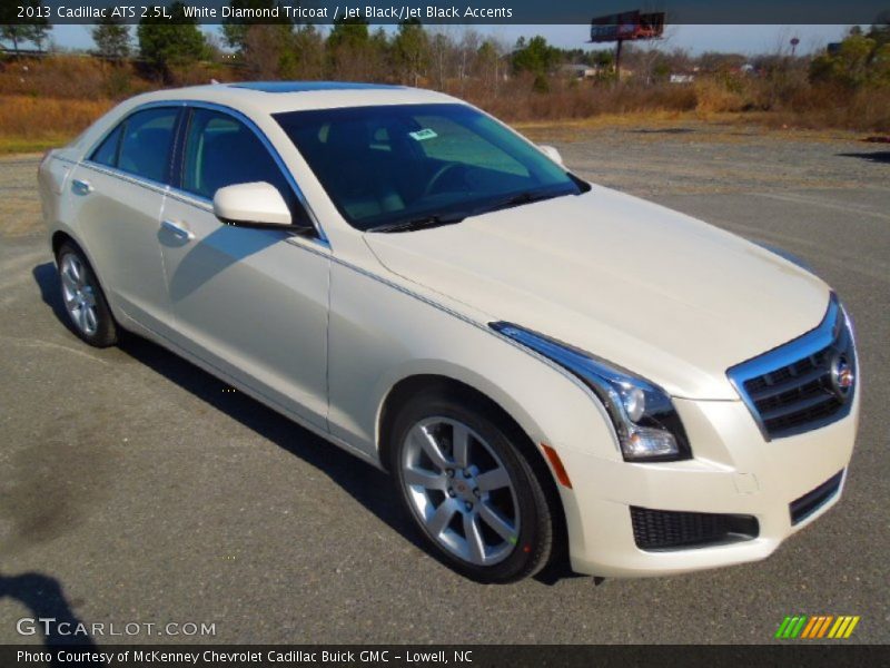 White Diamond Tricoat / Jet Black/Jet Black Accents 2013 Cadillac ATS 2.5L