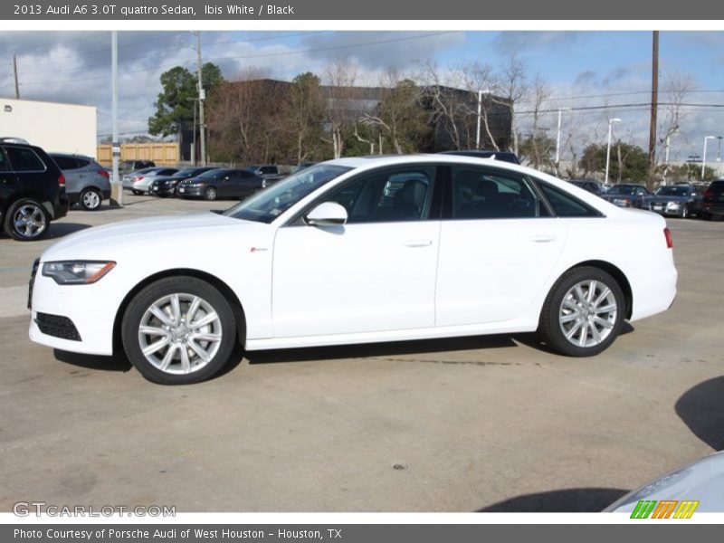 Ibis White / Black 2013 Audi A6 3.0T quattro Sedan
