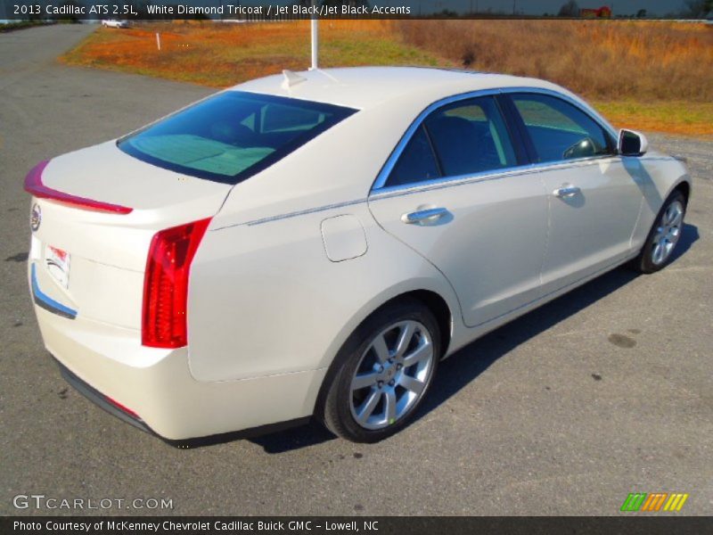 White Diamond Tricoat / Jet Black/Jet Black Accents 2013 Cadillac ATS 2.5L