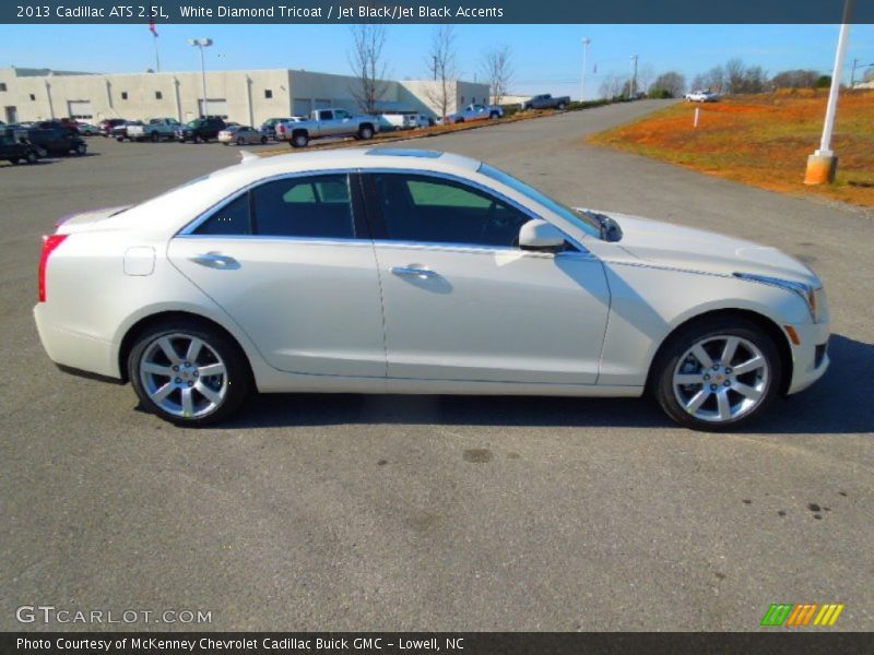 White Diamond Tricoat / Jet Black/Jet Black Accents 2013 Cadillac ATS 2.5L