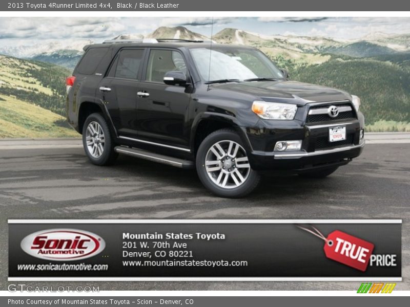 Black / Black Leather 2013 Toyota 4Runner Limited 4x4