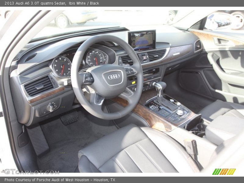 Ibis White / Black 2013 Audi A6 3.0T quattro Sedan