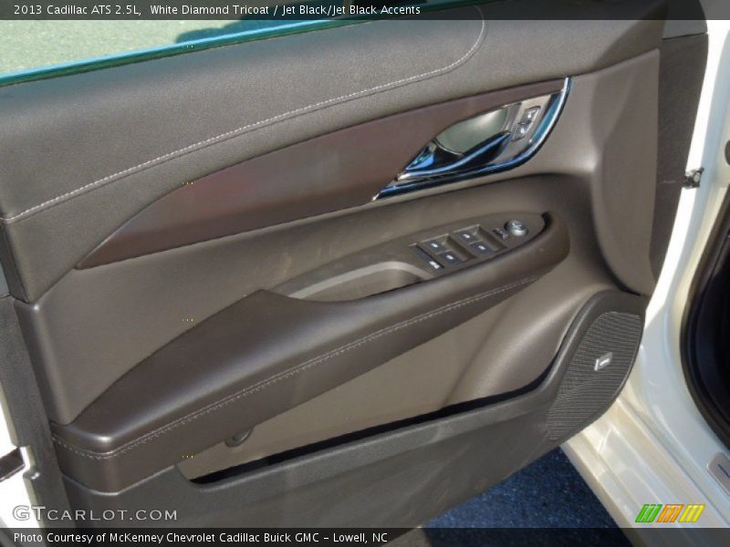 White Diamond Tricoat / Jet Black/Jet Black Accents 2013 Cadillac ATS 2.5L