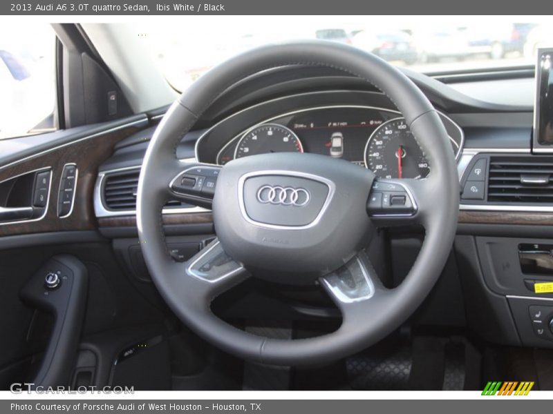 Ibis White / Black 2013 Audi A6 3.0T quattro Sedan