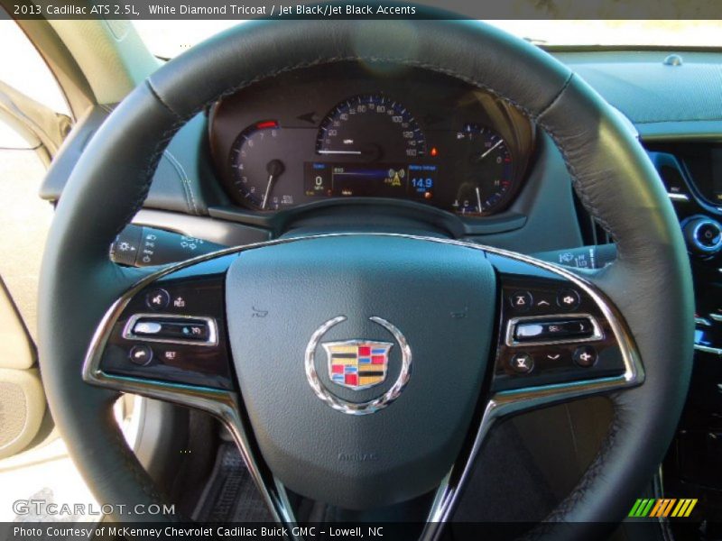 White Diamond Tricoat / Jet Black/Jet Black Accents 2013 Cadillac ATS 2.5L