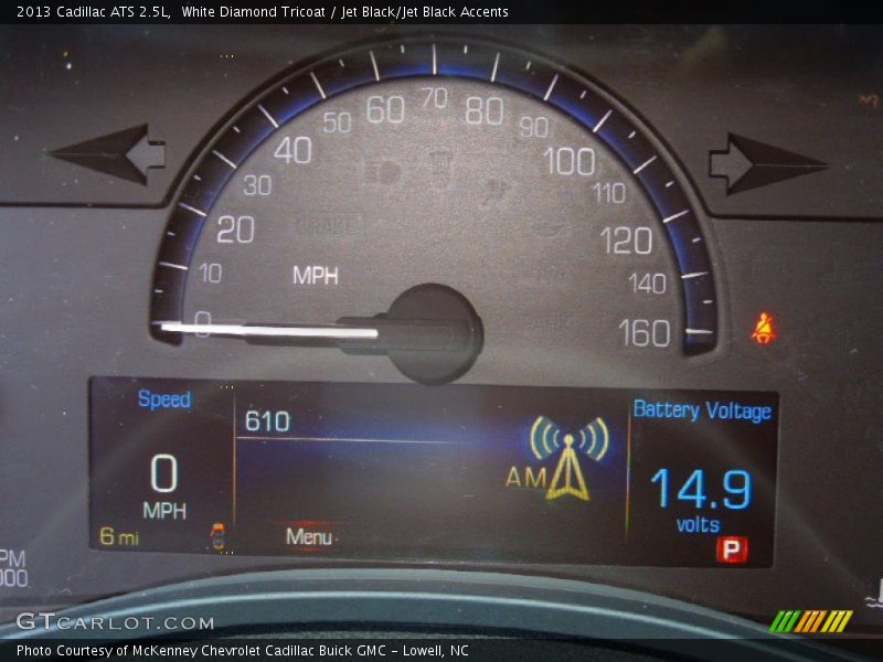 White Diamond Tricoat / Jet Black/Jet Black Accents 2013 Cadillac ATS 2.5L
