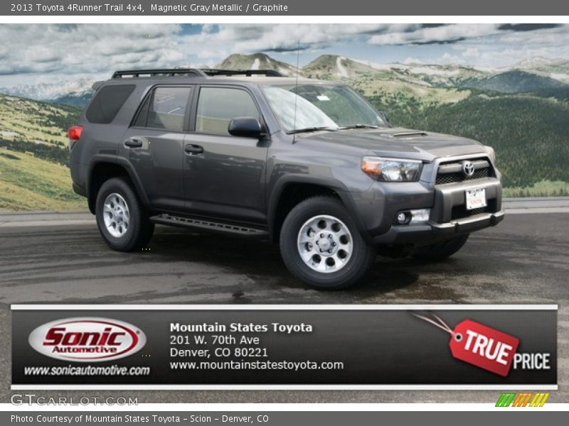 Magnetic Gray Metallic / Graphite 2013 Toyota 4Runner Trail 4x4