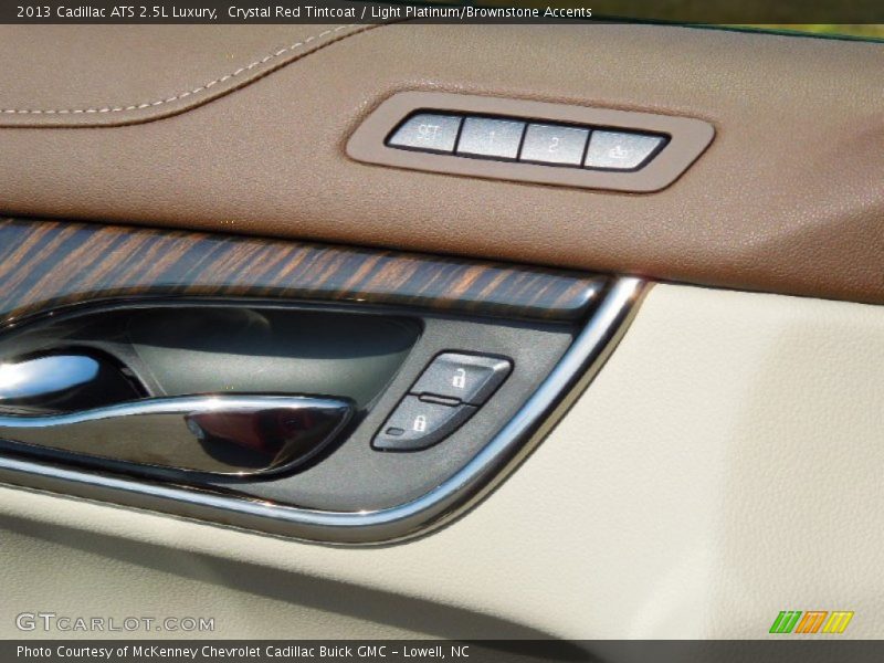 Crystal Red Tintcoat / Light Platinum/Brownstone Accents 2013 Cadillac ATS 2.5L Luxury