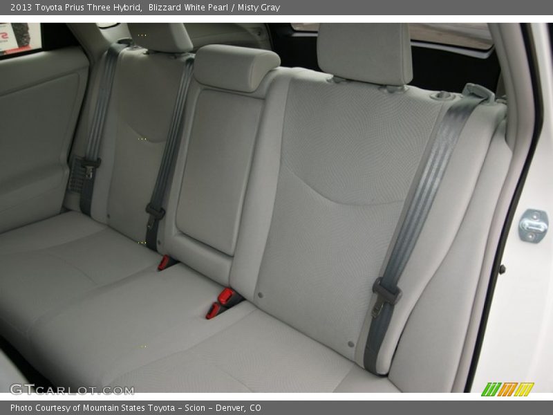 Blizzard White Pearl / Misty Gray 2013 Toyota Prius Three Hybrid