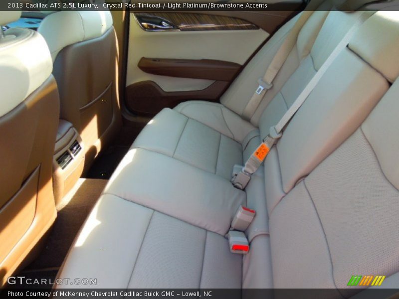 Crystal Red Tintcoat / Light Platinum/Brownstone Accents 2013 Cadillac ATS 2.5L Luxury