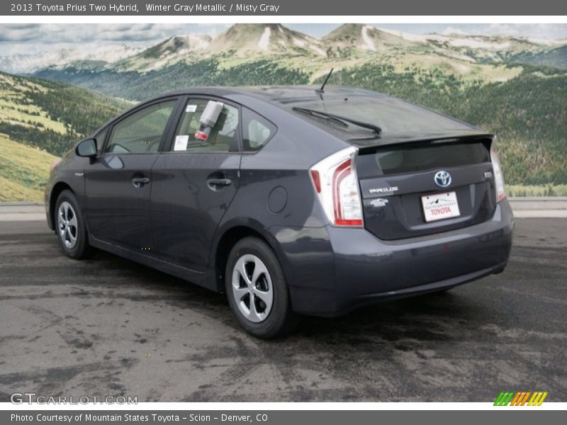 Winter Gray Metallic / Misty Gray 2013 Toyota Prius Two Hybrid
