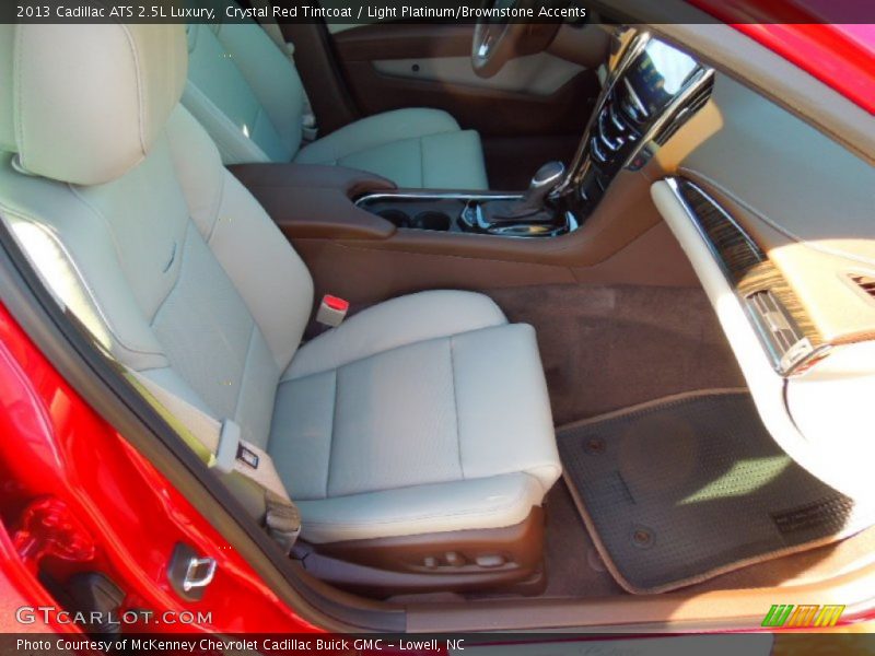 Crystal Red Tintcoat / Light Platinum/Brownstone Accents 2013 Cadillac ATS 2.5L Luxury