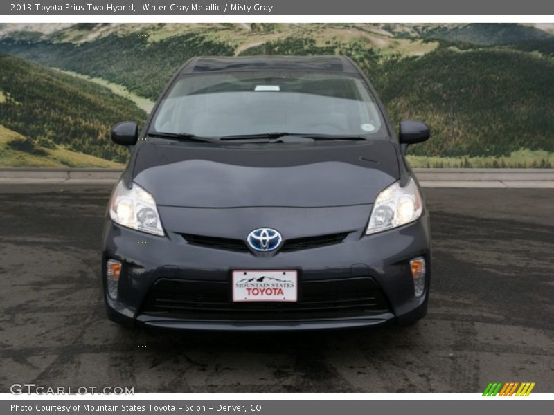 Winter Gray Metallic / Misty Gray 2013 Toyota Prius Two Hybrid