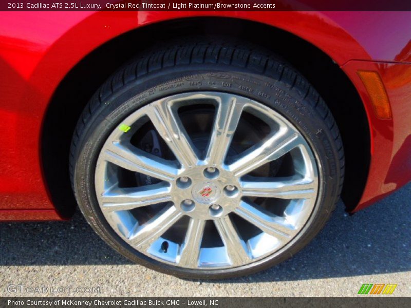 Crystal Red Tintcoat / Light Platinum/Brownstone Accents 2013 Cadillac ATS 2.5L Luxury