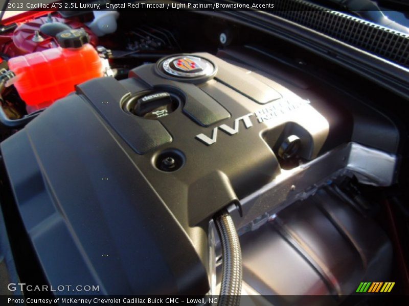 Crystal Red Tintcoat / Light Platinum/Brownstone Accents 2013 Cadillac ATS 2.5L Luxury