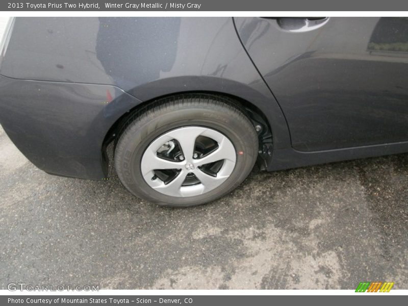 Winter Gray Metallic / Misty Gray 2013 Toyota Prius Two Hybrid