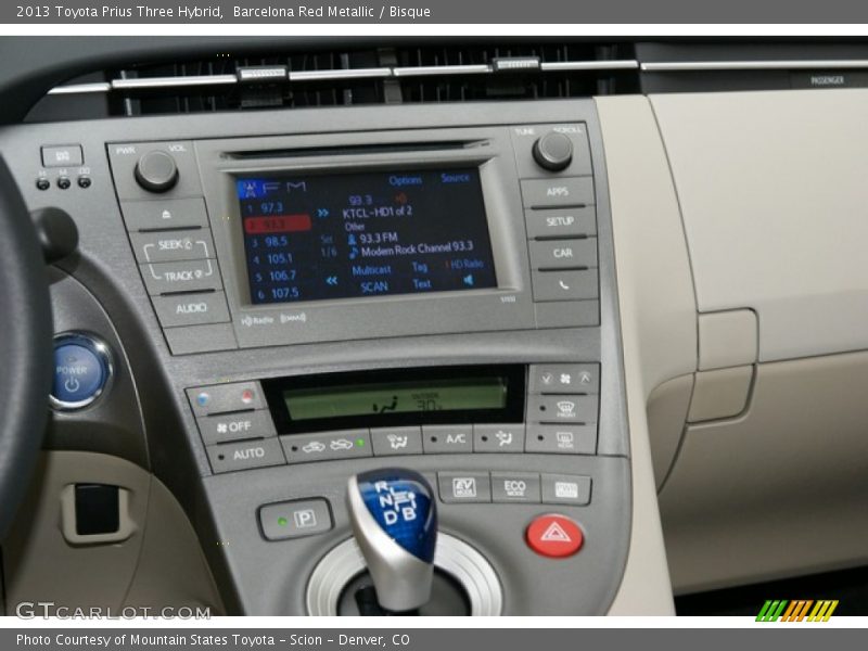 Barcelona Red Metallic / Bisque 2013 Toyota Prius Three Hybrid