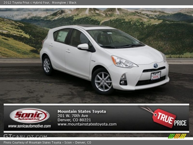 Moonglow / Black 2012 Toyota Prius c Hybrid Four