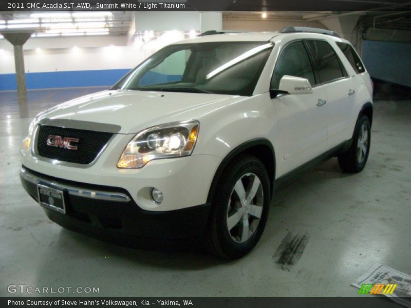 Summit White / Light Titanium 2011 GMC Acadia SLT AWD