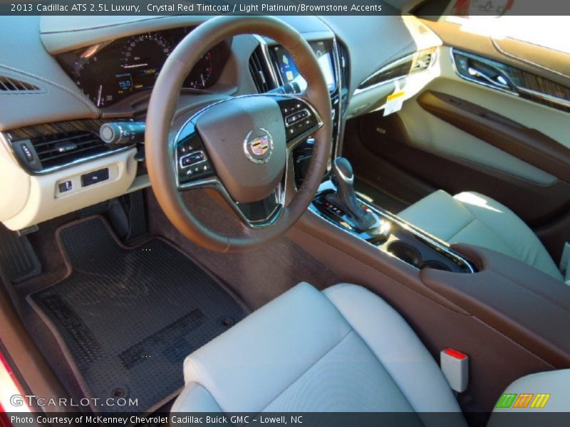 Light Platinum/Brownstone Accents Interior - 2013 ATS 2.5L Luxury 