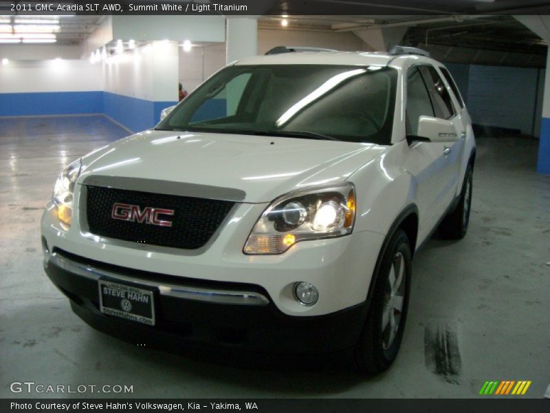 Summit White / Light Titanium 2011 GMC Acadia SLT AWD