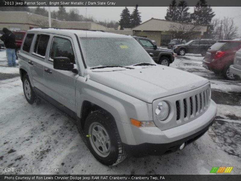 Bright Silver Metallic / Dark Slate Gray 2013 Jeep Patriot Sport