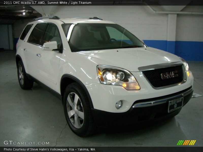 Summit White / Light Titanium 2011 GMC Acadia SLT AWD