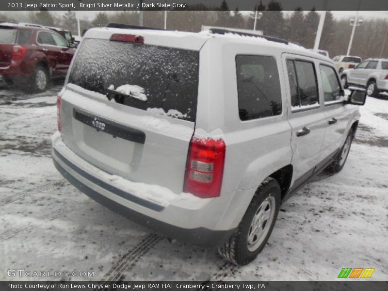 Bright Silver Metallic / Dark Slate Gray 2013 Jeep Patriot Sport