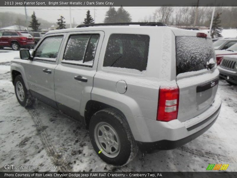 Bright Silver Metallic / Dark Slate Gray 2013 Jeep Patriot Sport