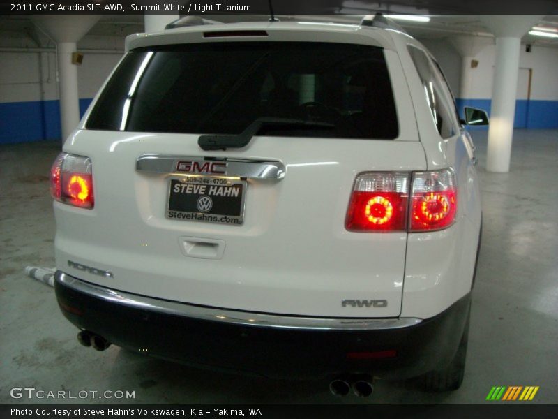 Summit White / Light Titanium 2011 GMC Acadia SLT AWD