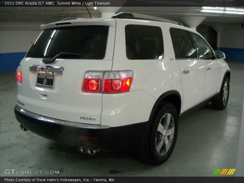Summit White / Light Titanium 2011 GMC Acadia SLT AWD